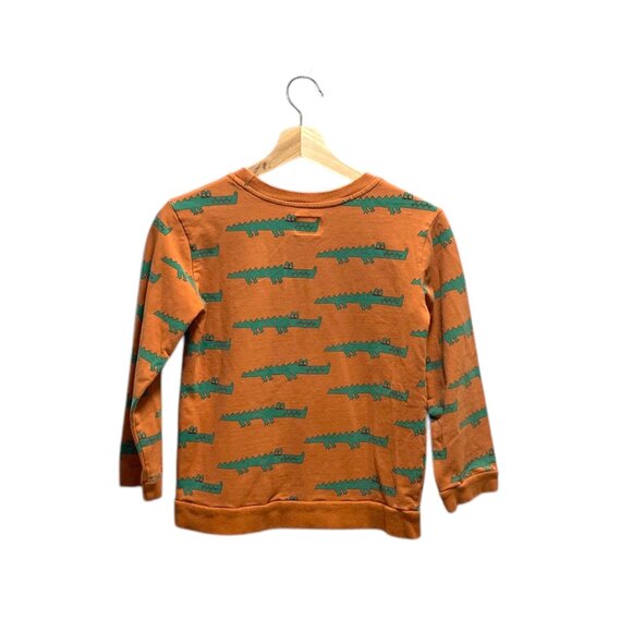 Dot Dot Smile Boys Alligator Print Sweatshirt Orange Size 11 (M) - Picture 9 of 11